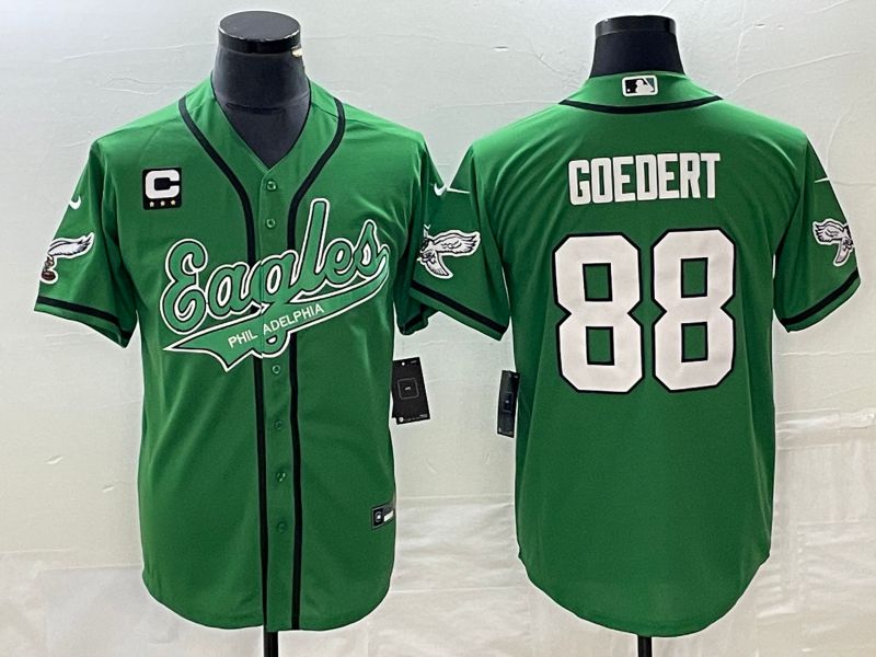 Men Philadelphia Eagles #88 Goedert Green Co Branding Game NFL Jersey style 2->philadelphia eagles->NFL Jersey